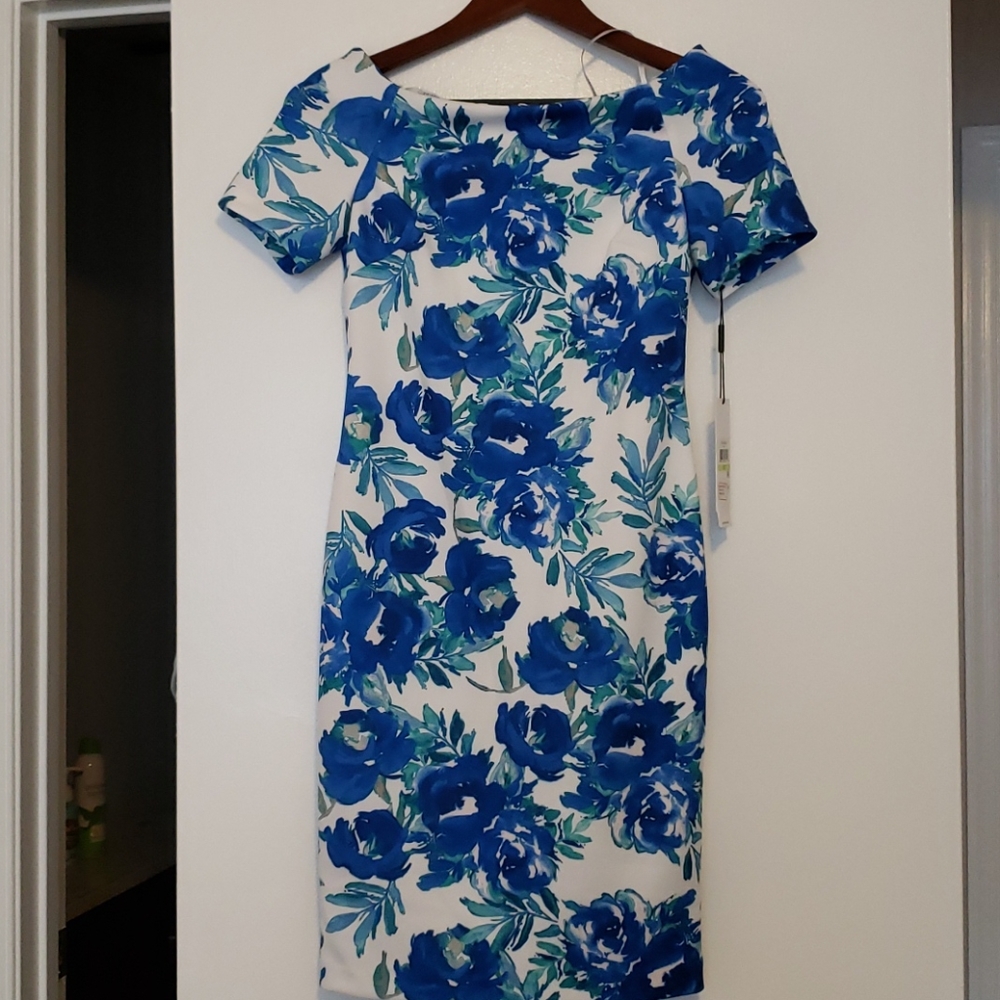 Calvin Klein boat neck work dress